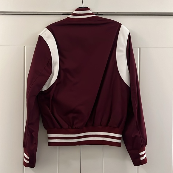 Golden Bear Leather-Paneled Poplin Bomber Jacket - Picture 3 of 6